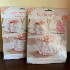 Baby shower diaper centerpiece kit